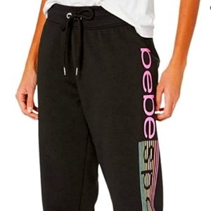 Bebe Rainbow Stripe Sweatpants